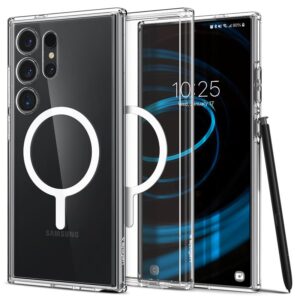 Spigen Ultra Hybrid OneTap Metal Ring MagSafe, baltos spalvos - Samsung Galaxy S24 Ultra