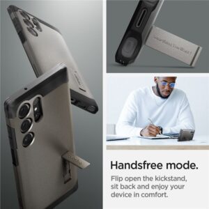 Spigen Tough Armor - dėklas skirtas Samsung Galaxy S24 Ultra Gunmetal - Image 15