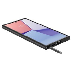 Samsung Galaxy S24 Ultra Spigen Optik Armor dėklas telefonui juodos spalvos - Image 14