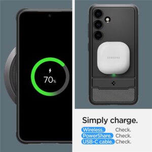 Samsung Galaxy S24 Plus Spigen Rugged Armor Matte dėklas telefonui juodos spalvos - Image 18