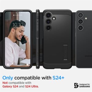 Samsung Galaxy S24 Plus Spigen Tough Armor dėklas telefonui juodos spalvos - Image 13