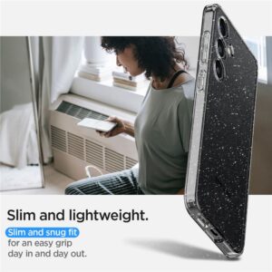 Spigen Liquid Crystal dėklas skirtas Samsung Galaxy S24 - skaidrus Glitter - Image 16