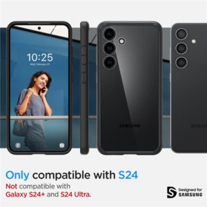 Samsung Galaxy S24 Spigen Ultra Hybrid Matte dėklas telefonui juodos spalvos - Image 12