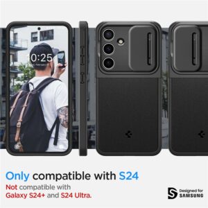 Samsung Galaxy S24 Spigen Optik Armor dėklas telefonui juodos spalvos - Image 15