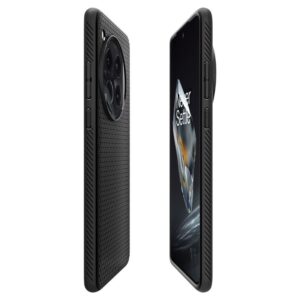 OnePlus 12 Spigen Liquid Air Matte dėklas telefonui juodos spalvos - Image 12