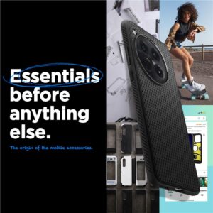 OnePlus 12 Spigen Liquid Air Matte dėklas telefonui juodos spalvos - Image 14