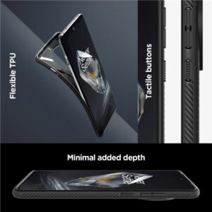 OnePlus 12 Spigen Liquid Air Matte dėklas telefonui juodos spalvos - Image 19