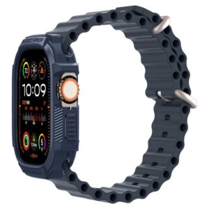Spigen Rugged Armor - Case for Apple Watch Ultra 1/2 49 mm (Navy Blue) - Image 9