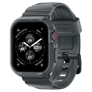 Spigen Rugged Armor Pro - Strap with case for Apple Watch 4/5/6/7/8/9/SE 44/45 mm (Dark Grey) - Image 7