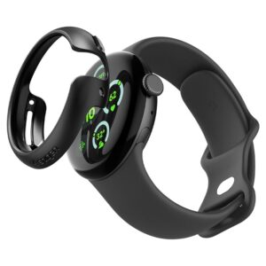 Spigen Thin Fit, juodos spalvos - Google Pixel Watch 3/2/1 (41mm) - Image 2
