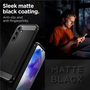 Samsung Galaxy A55 5G Spigen Rugged Armor Matte dėklas telefonui juodos spalvos - Image 11
