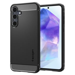 Samsung Galaxy A55 5G Spigen Rugged Armor Matte dėklas telefonui juodos spalvos - Image 10