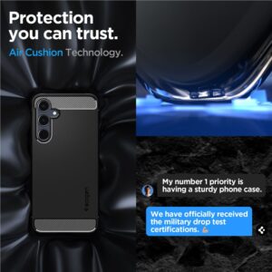 Samsung Galaxy A55 5G Spigen Rugged Armor Matte dėklas telefonui juodos spalvos - Image 14
