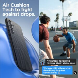 Samsung Galaxy A35 5G Spigen Liquid Air Matte dėklas telefonui juodos spalvos - Image 11