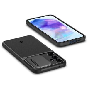 Samsung Galaxy A55 5G Spigen OPTIK Armor dėklas telefonui juodos spalvos - Image 12