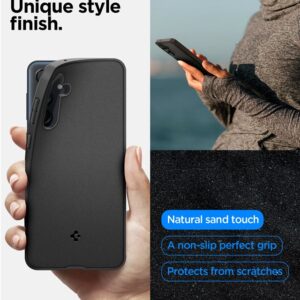 Spigen Essential SandBlast - dėklas skirtas Samsung Galaxy M55 5G Matte Black - Image 17