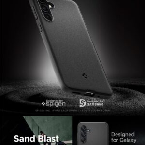 Spigen Essential SandBlast - dėklas skirtas Samsung Galaxy M55 5G Matte Black - Image 16