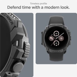 Spigen Rugged Armor, matinės juodos spalvos - Google Pixel Watch 3/2/1 (41mm) - Image 5