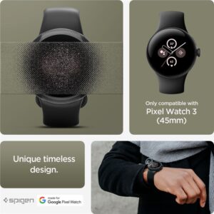 Spigen Liquid Air, matinės juodos spalvos - Google Pixel Watch 3 (45mm) - Image 3