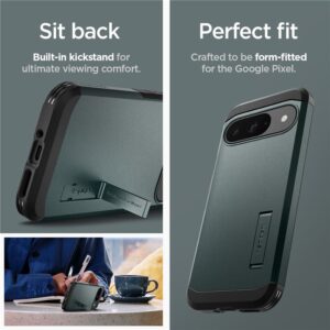 Spigen Tough Armor - dėklas skirtas Google Pixel 9 / 9 Pro Abyss Green - Image 13