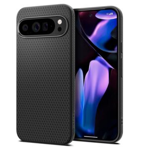 Google Pixel 9 PRO XL Spigen Liquid Air Matte dėklas telefonui juodos spalvos - Image 2