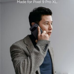 Google Pixel 9 PRO XL Spigen Liquid Air Matte dėklas telefonui juodos spalvos - Image 11