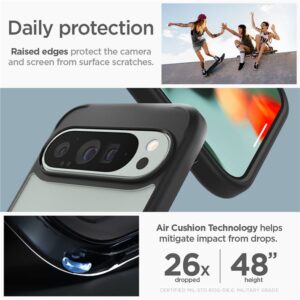 Google Pixel 9 Pro XL Spigen Ultra Hybrid Matte dėklas telefonui juodos spalvos - Image 14