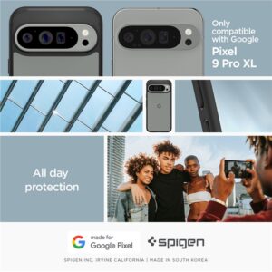 Google Pixel 9 Pro XL Spigen Ultra Hybrid Matte dėklas telefonui juodos spalvos - Image 16