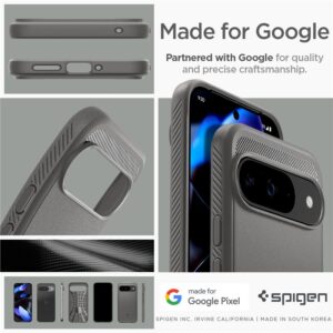 Spigen Rugged Armor - dėklas skirtas Google Pixel 9 / 9 Pro Marble Grey - Image 8