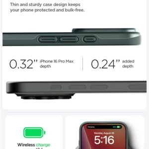 Spigen Thin Fit MagSafe Apple iPhone 16 Pro Max - dėklas telefonui žalios spalvos - Image 9