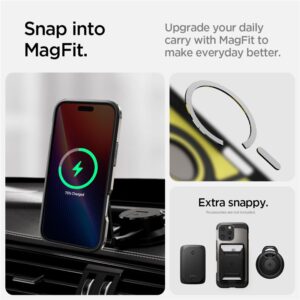 Spigen Tough Armor MagSafe su stoveliu Apple iPhone 16 Pro Max - dėklas telefonui juodos spalvos - Image 11