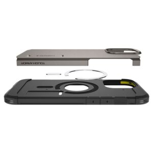 Spigen Tough Armor MagSafe su stoveliu Apple iPhone 16 Pro Max - dėklas telefonui juodos spalvos - Image 16