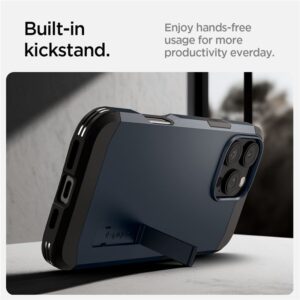 Spigen Tough Armor MagSafe su stoveliu Apple iPhone 16 Pro Max - dėklas telefonui pilkos spalvos - Image 20