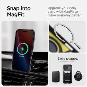 Spigen Tough Armor MagSafe su stoveliu Apple iPhone 16 Pro Max - dėklas telefonui pilkos spalvos - Image 12