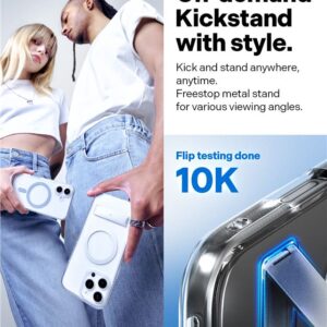 Spigen Caseology Capella MagSafe Kickstand, clear baltos spalvos sidabro spalvos - Apple iPhone 16 Pro Max - Image 12