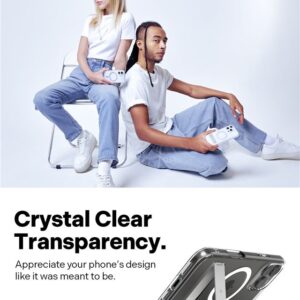 Spigen Caseology Capella MagSafe Kickstand, clear baltos spalvos sidabro spalvos - Apple iPhone 16 Pro Max - Image 3