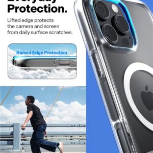 Spigen Caseology Capella MagSafe Kickstand, clear baltos spalvos sidabro spalvos - Apple iPhone 16 Pro Max - Image 4