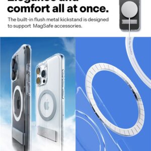 Spigen Caseology Capella MagSafe Kickstand, clear baltos spalvos sidabro spalvos - Apple iPhone 16 Pro Max - Image 15