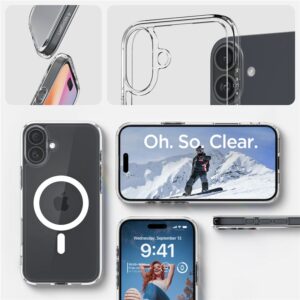 Spigen Ultra Hybrid MagSafe, baltos spalvos - Apple iPhone 16 Plus - Image 19
