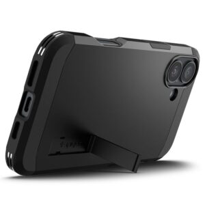 Spigen Tough Armor MagSafe su stoveliu Apple iPhone 16 Plus - dėklas telefonui juodos spalvos - Image 13
