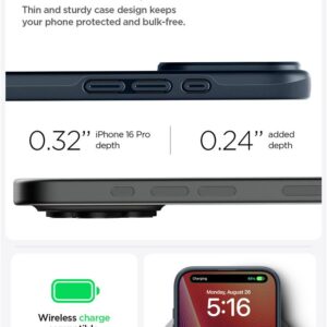 Spigen Thin Fit MagSafe Case Apple iPhone 16 Pro - Dark Gray - Image 9