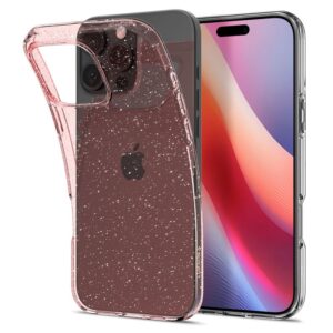 Spigen Liquid Crystal Glitter, Rose Quartz - Apple iPhone 16 Pro - Image 4