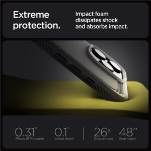 Dėklas Spigen Rugged Armor MagSafe do Apple iPhone 16 Pro - dėklas telefonui pilkos spalvos - Image 11