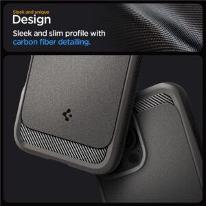 Dėklas Spigen Rugged Armor MagSafe do Apple iPhone 16 Pro - dėklas telefonui pilkos spalvos - Image 12