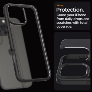 Spigen Ultra Hybrid Apple iPhone 16 Pro - dėklas telefonui juodos matinės spalvos - Image 11