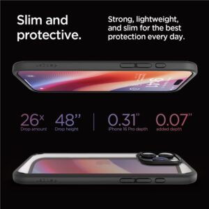 Spigen Ultra Hybrid Apple iPhone 16 Pro - dėklas telefonui juodos matinės spalvos - Image 14
