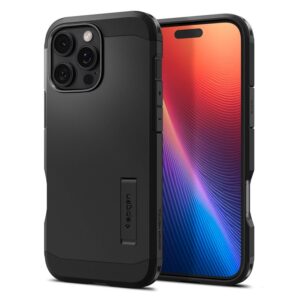 Spigen Tough Armor MagSafe su stoveliu Apple iPhone 16 Pro - dėklas telefonui juodos spalvos - Image 10