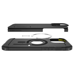 Spigen Tough Armor MagSafe su stoveliu Apple iPhone 16 Pro - dėklas telefonui juodos spalvos - Image 15