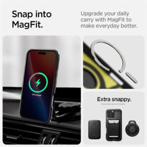 Spigen Tough Armor MagSafe su stoveliu Apple iPhone 16 Pro - dėklas telefonui juodos spalvos - Image 16