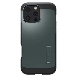 Spigen Tough Armor MagSafe su stoveliu Apple iPhone 16 Pro - dėklas telefonui žalios spalvos - Image 11